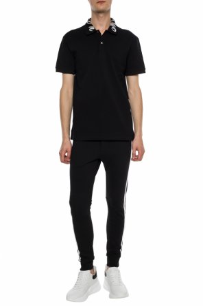 Logo-embroidered polo shirt, zdjęcie 2 Logo-embroidered polo shirt od Alexander McQueen